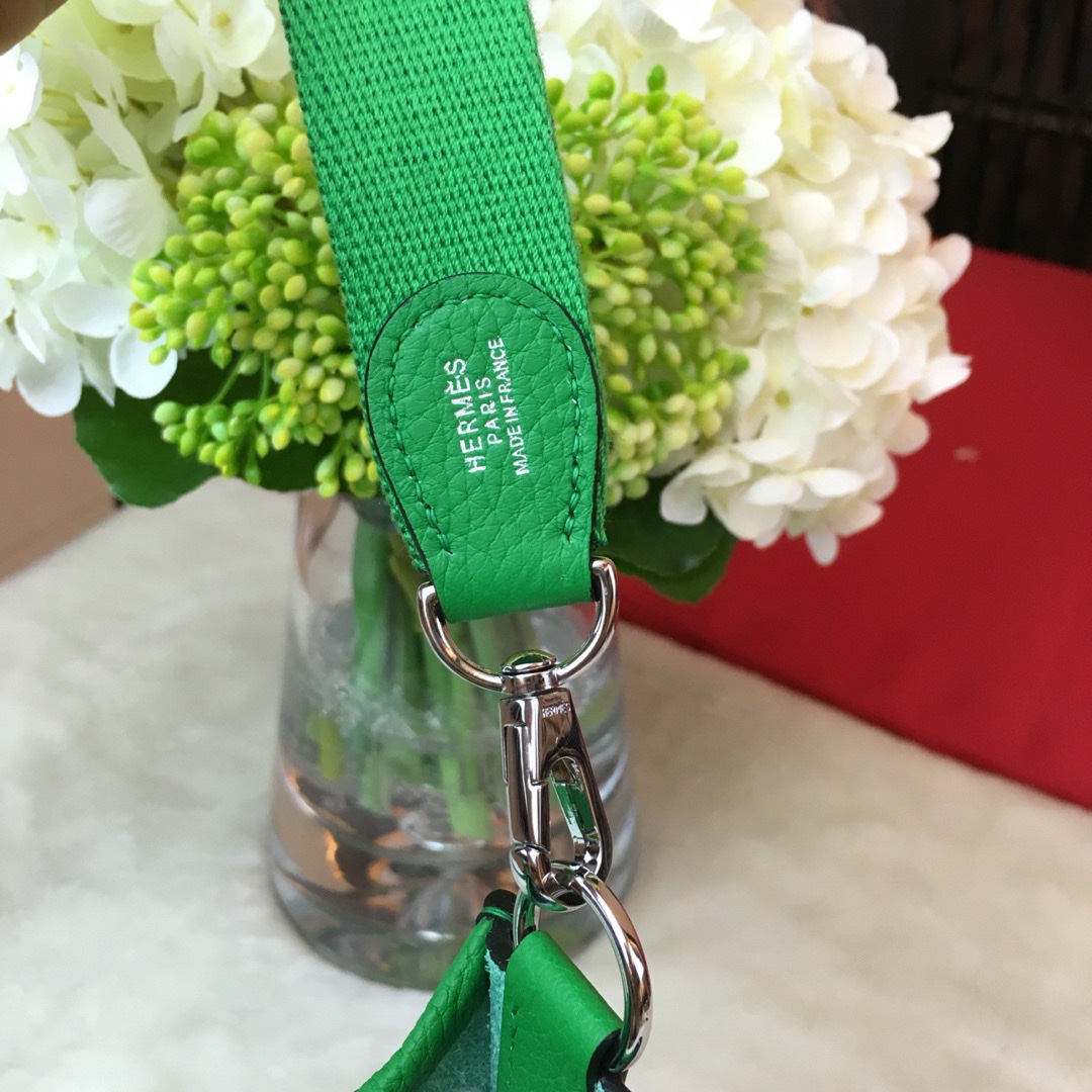 에르메스 미니 에블린16 그린 은장